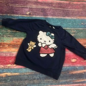 Hello Kitty French terry sweatshirt, size 1-2yr